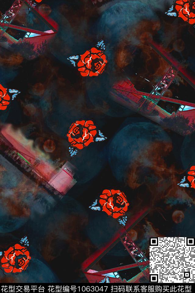 数码华亿平台春夏华亿平台花卉数码印花华亿平台下载（图片编号: 1063047） - 瓦栏（Walan）