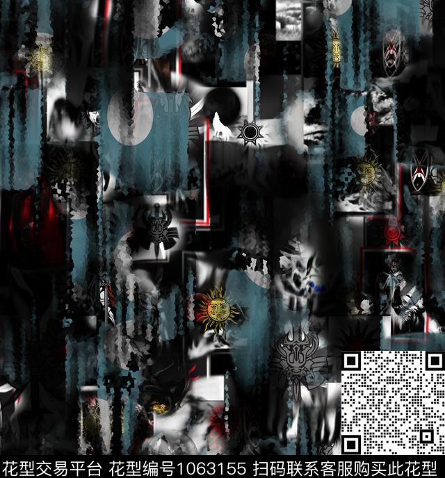 羽绒服昆虫抽象数码印花华亿平台下载（图片编号: 1063155） - 瓦栏（Walan）