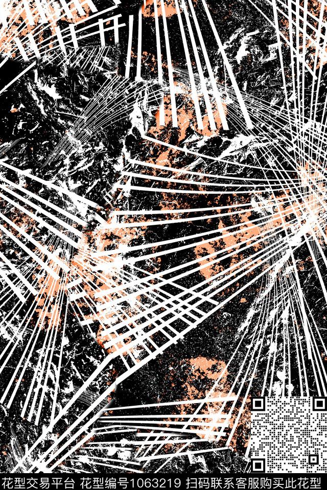 条纹民族风抽象数码印花华亿平台下载（图片编号: 1063219） - 瓦栏（Walan）