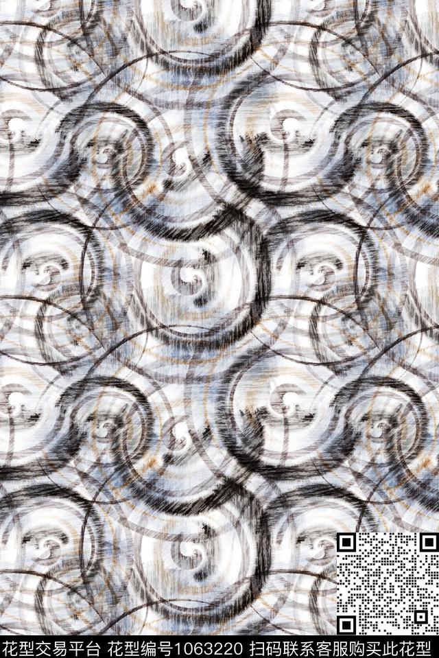 条纹民族风抽象数码印花华亿平台下载（图片编号: 1063220） - 瓦栏（Walan）