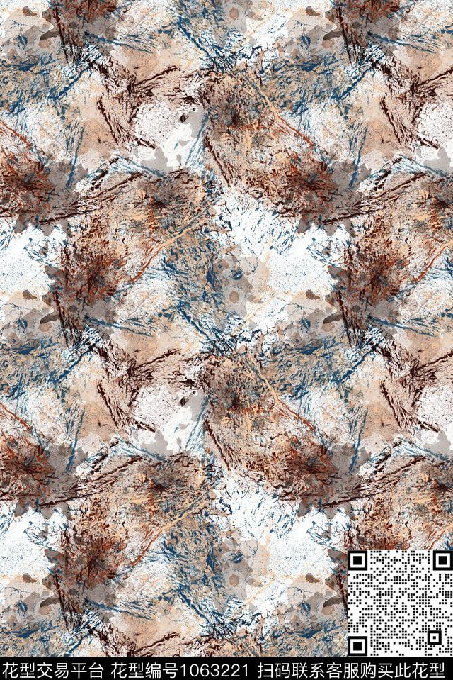 条纹民族风抽象数码印花华亿平台下载（图片编号: 1063221） - 瓦栏（Walan）