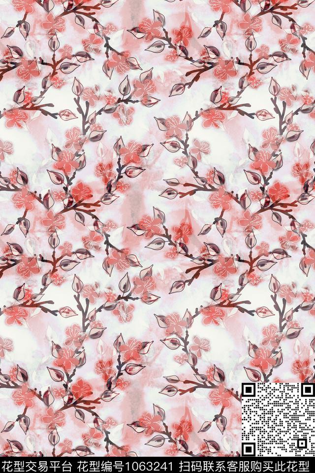 数码华亿平台民族风花卉数码印花华亿平台下载（图片编号: 1063241） - 瓦栏（Walan）