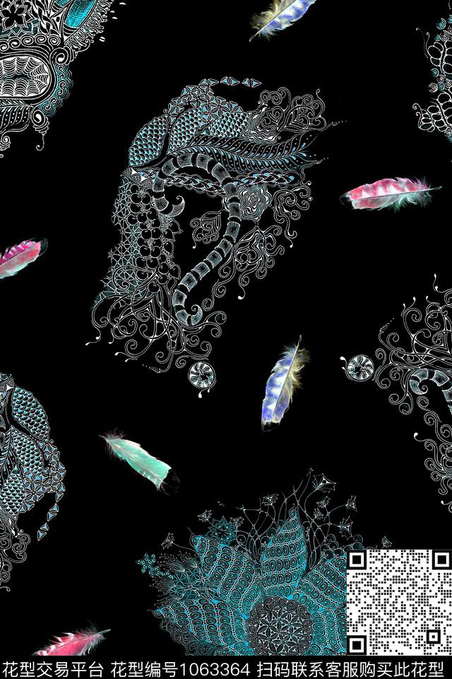 数码华亿平台小碎花抽象数码印花华亿平台下载（图片编号: 1063364） - 瓦栏（Walan）