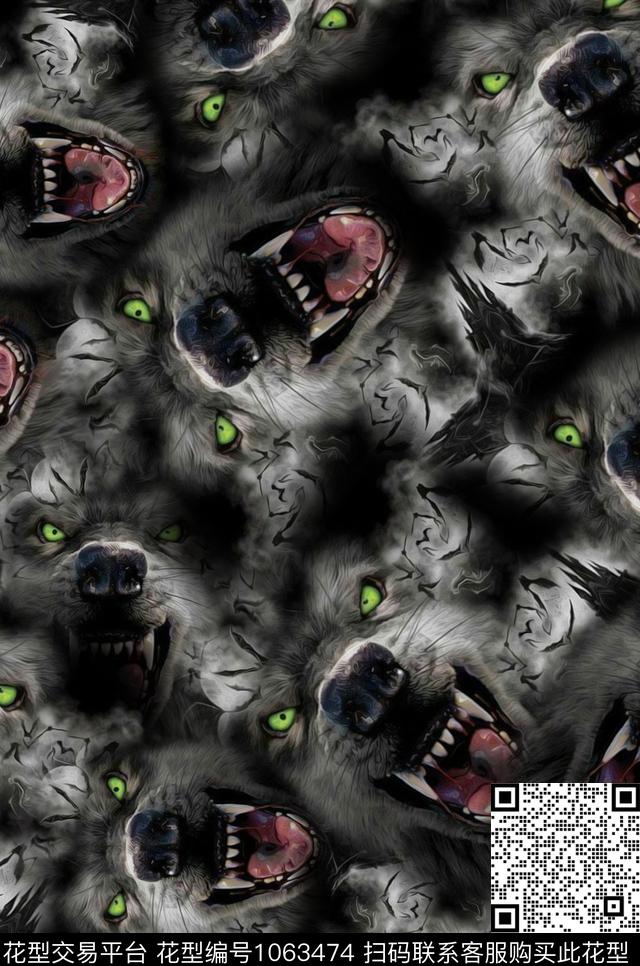 数码华亿平台抽象男装传统印花华亿平台下载（图片编号: 1063474） - 瓦栏（Walan）