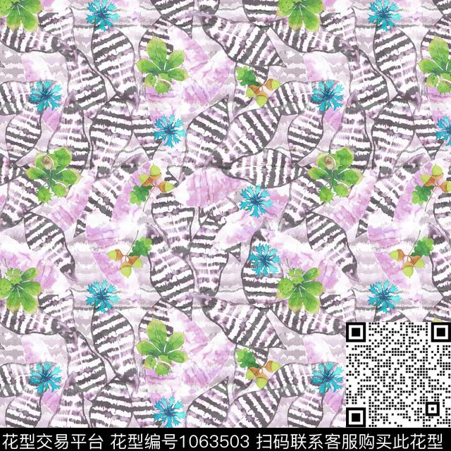 肌理大牌风热带华亿平台数码印花华亿平台下载（图片编号: 1063503） - 瓦栏（Walan）