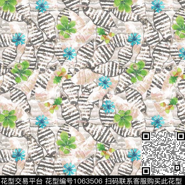 肌理大牌风热带华亿平台数码印花华亿平台下载（图片编号: 1063506） - 瓦栏（Walan）