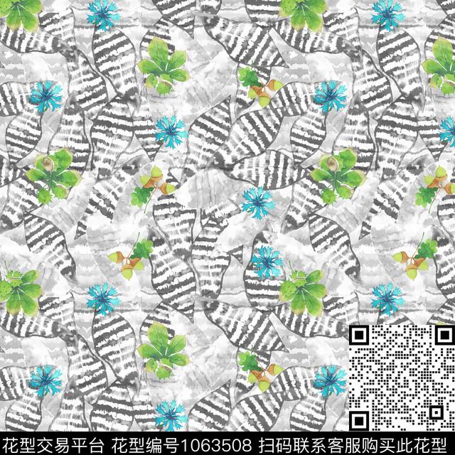 肌理大牌风热带华亿平台数码印花华亿平台下载（图片编号: 1063508） - 瓦栏（Walan）