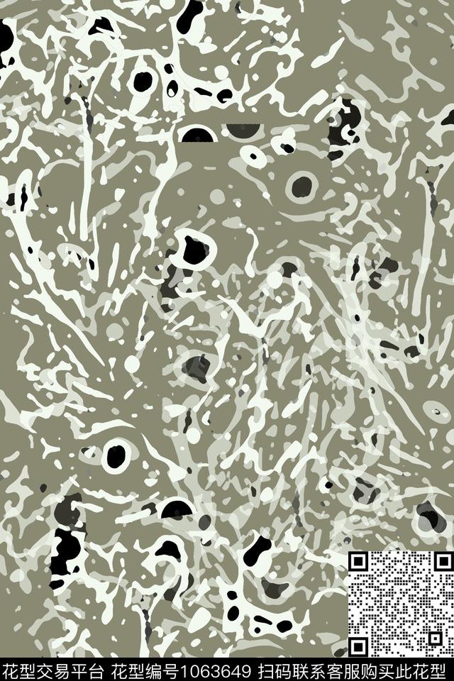 肌理抽象签字笔印花传统印花华亿平台下载（图片编号: 1063649） - 瓦栏（Walan）