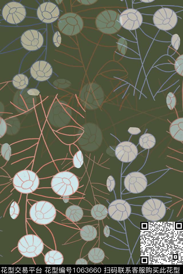 波点樱桃圆圈与波点传统印花华亿平台下载（图片编号: 1063660） - 瓦栏（Walan）