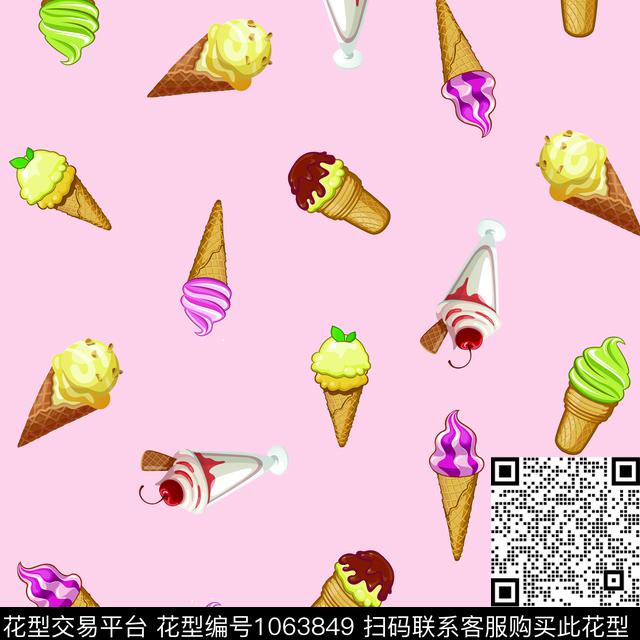 冰激凌数码华亿平台诱惑数码印花华亿平台下载（图片编号: 1063849） - 瓦栏（Walan）