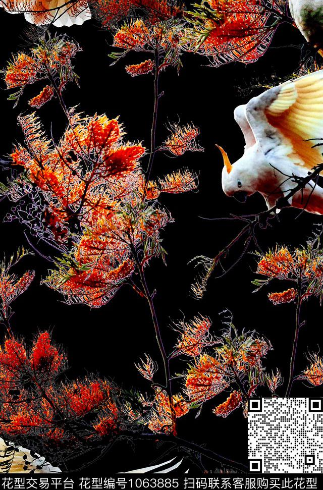 数码华亿平台动物大牌风数码印花华亿平台下载（图片编号: 1063885） - 瓦栏（Walan）