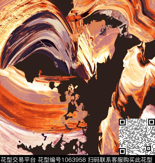 数码华亿平台抽象男装数码印花华亿平台下载（图片编号: 1063958） - 瓦栏（Walan）