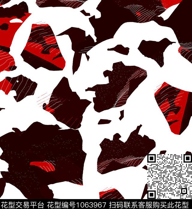 数码华亿平台抽象男装数码印花华亿平台下载（图片编号: 1063967） - 瓦栏（Walan）