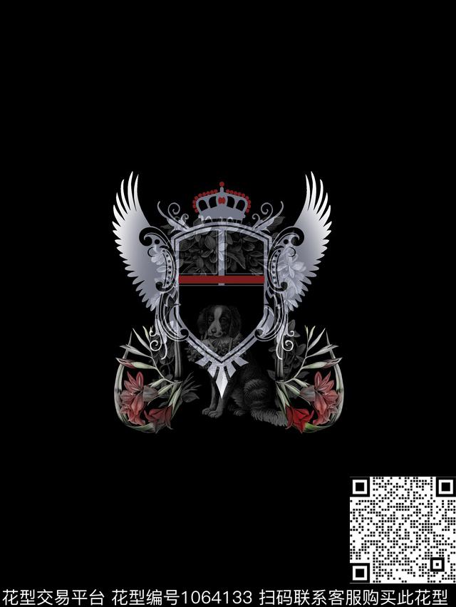 潮牌男T黑白华亿平台数码印花华亿平台下载（图片编号: 1064133） - 瓦栏（Walan）