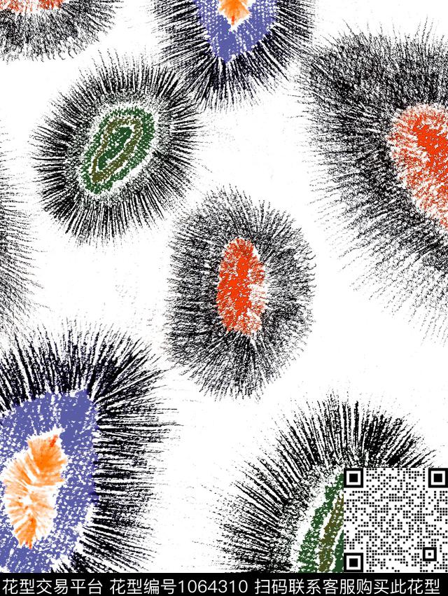 数码华亿平台抽象大牌风数码印花华亿平台下载（图片编号: 1064310） - 瓦栏（Walan）