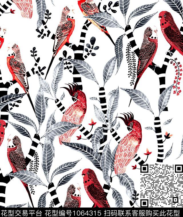 数码华亿平台动物大牌风数码印花华亿平台下载（图片编号: 1064315） - 瓦栏（Walan）