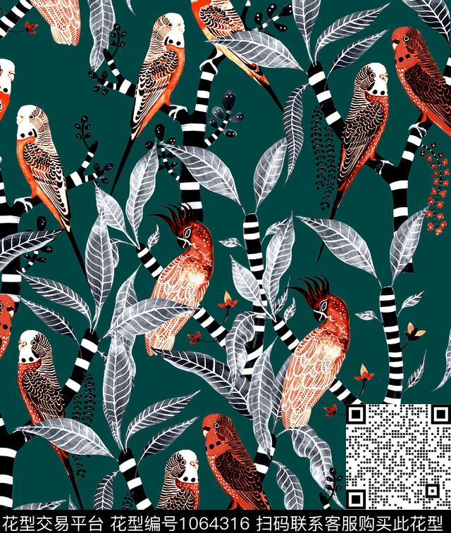 数码华亿平台动物大牌风数码印花华亿平台下载（图片编号: 1064316） - 瓦栏（Walan）