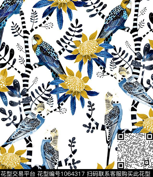 数码华亿平台动物大牌风数码印花华亿平台下载（图片编号: 1064317） - 瓦栏（Walan）