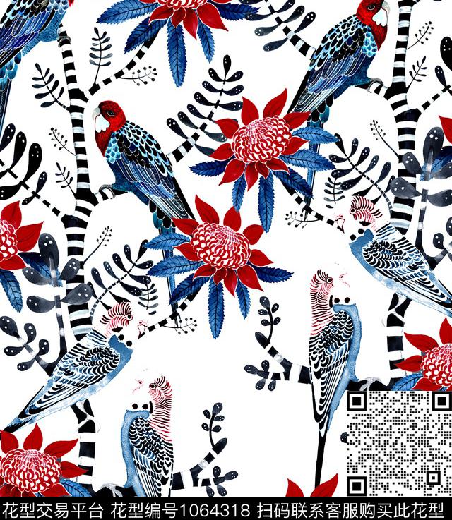 数码华亿平台动物大牌风数码印花华亿平台下载（图片编号: 1064318） - 瓦栏（Walan）