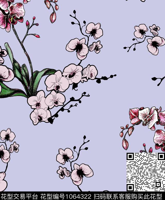 数码华亿平台小碎花花卉数码印花华亿平台下载（图片编号: 1064322） - 瓦栏（Walan）