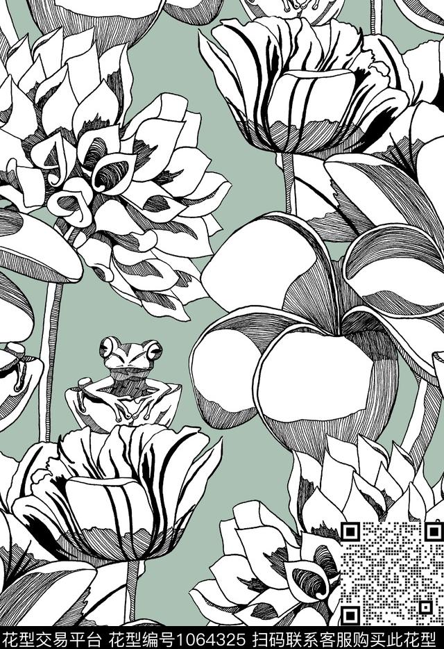 数码华亿平台小碎花花卉数码印花华亿平台下载（图片编号: 1064325） - 瓦栏（Walan）