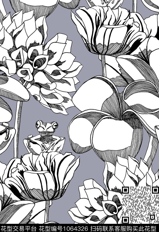 数码华亿平台小碎花花卉数码印花华亿平台下载（图片编号: 1064326） - 瓦栏（Walan）