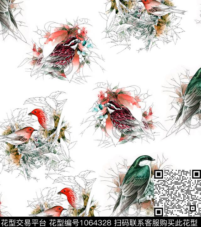 数码华亿平台动物大牌风数码印花华亿平台下载（图片编号: 1064328） - 瓦栏（Walan）