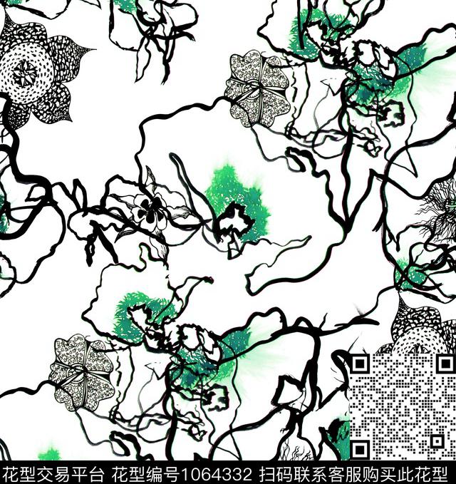 数码华亿平台小碎花花卉数码印花华亿平台下载（图片编号: 1064332） - 瓦栏（Walan）