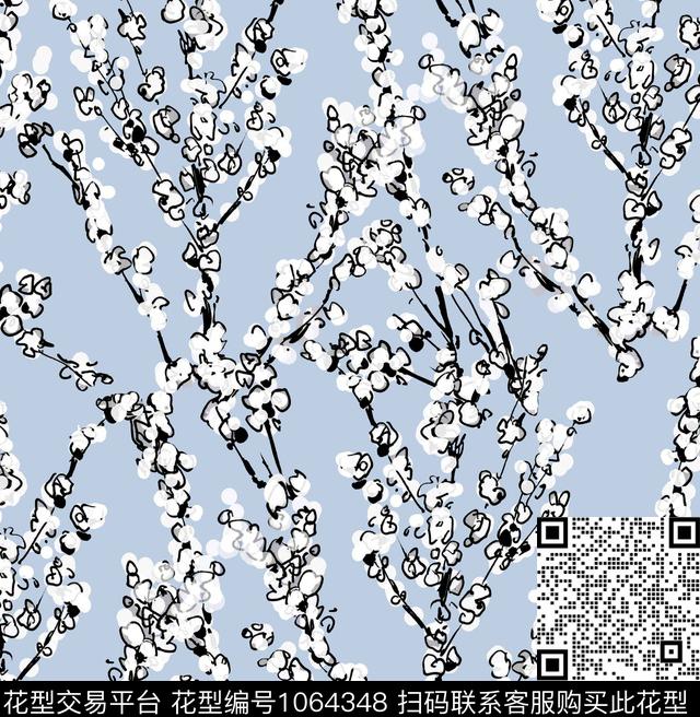 数码华亿平台小碎花花卉数码印花华亿平台下载（图片编号: 1064348） - 瓦栏（Walan）