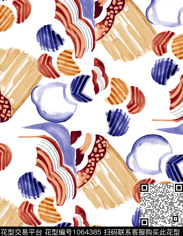 数码华亿平台抽象大牌风数码印花华亿平台下载（图片编号: 1064385） - 瓦栏（Walan）