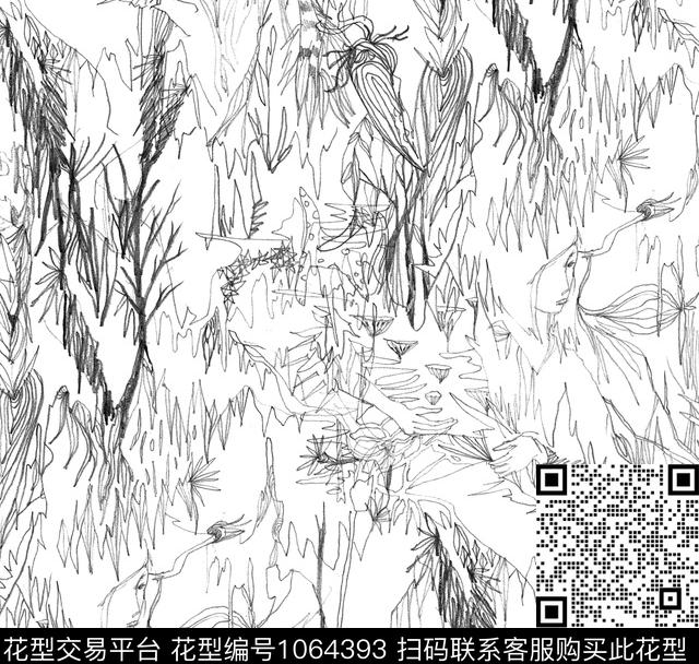 数码华亿平台抽象大牌风数码印花华亿平台下载（图片编号: 1064393） - 瓦栏（Walan）