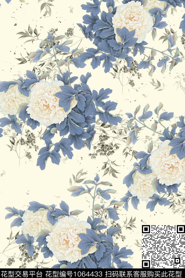 中国风数码华亿平台女装数码印花华亿平台下载（图片编号: 1064433） - 瓦栏（Walan）