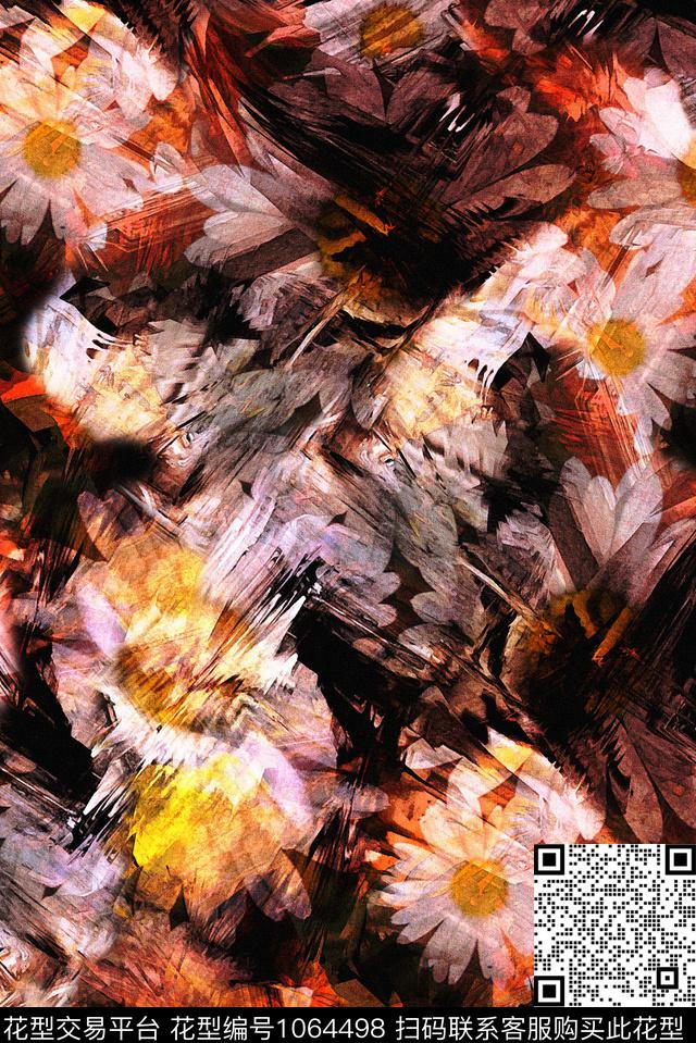 数码华亿平台民族风小碎花数码印花华亿平台下载（图片编号: 1064498） - 瓦栏（Walan）