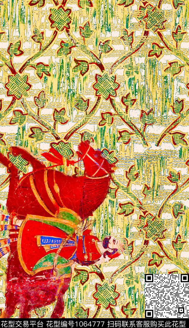 数码华亿平台民族风肌理数码印花华亿平台下载（图片编号: 1064777） - 瓦栏（Walan）