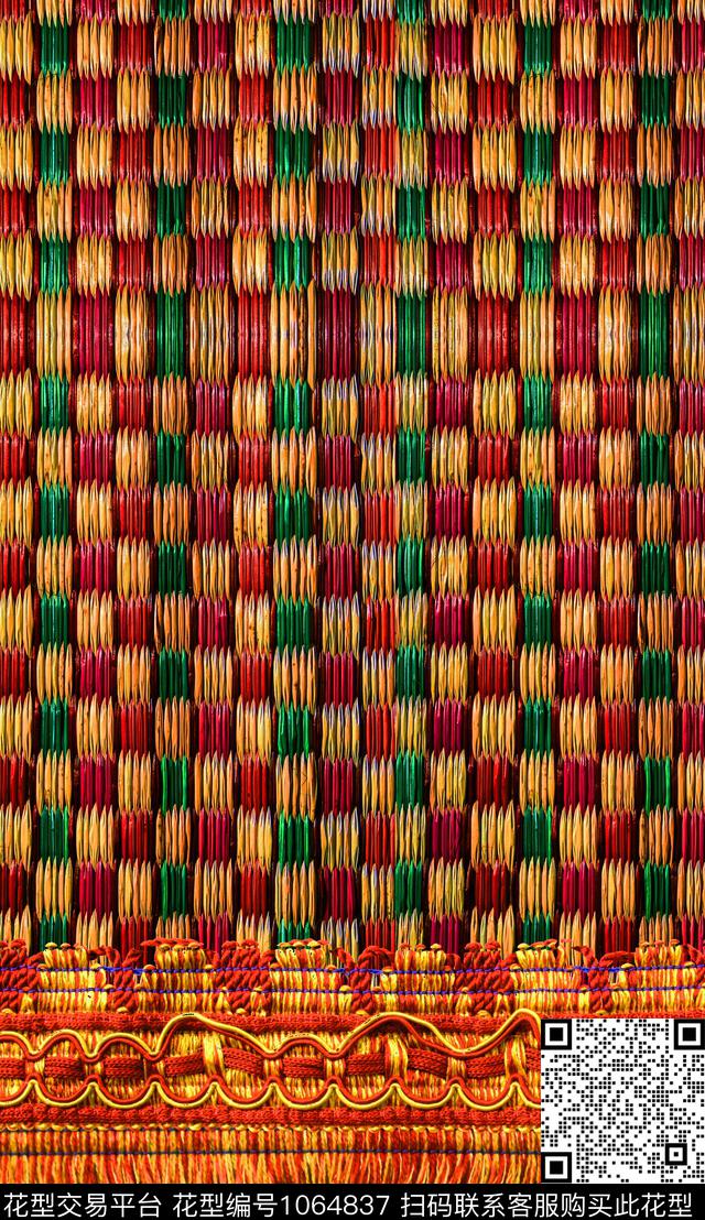 数码华亿平台民族风肌理数码印花华亿平台下载（图片编号: 1064837） - 瓦栏（Walan）