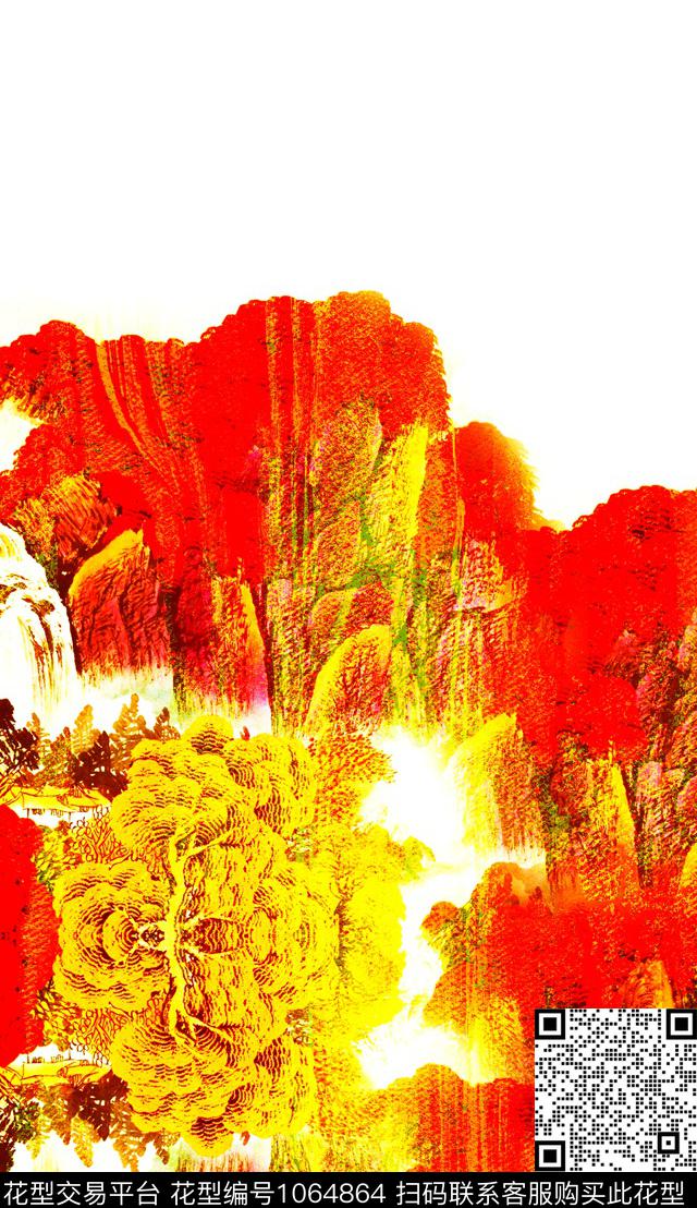 数码华亿平台民族风肌理数码印花华亿平台下载（图片编号: 1064864） - 瓦栏（Walan）