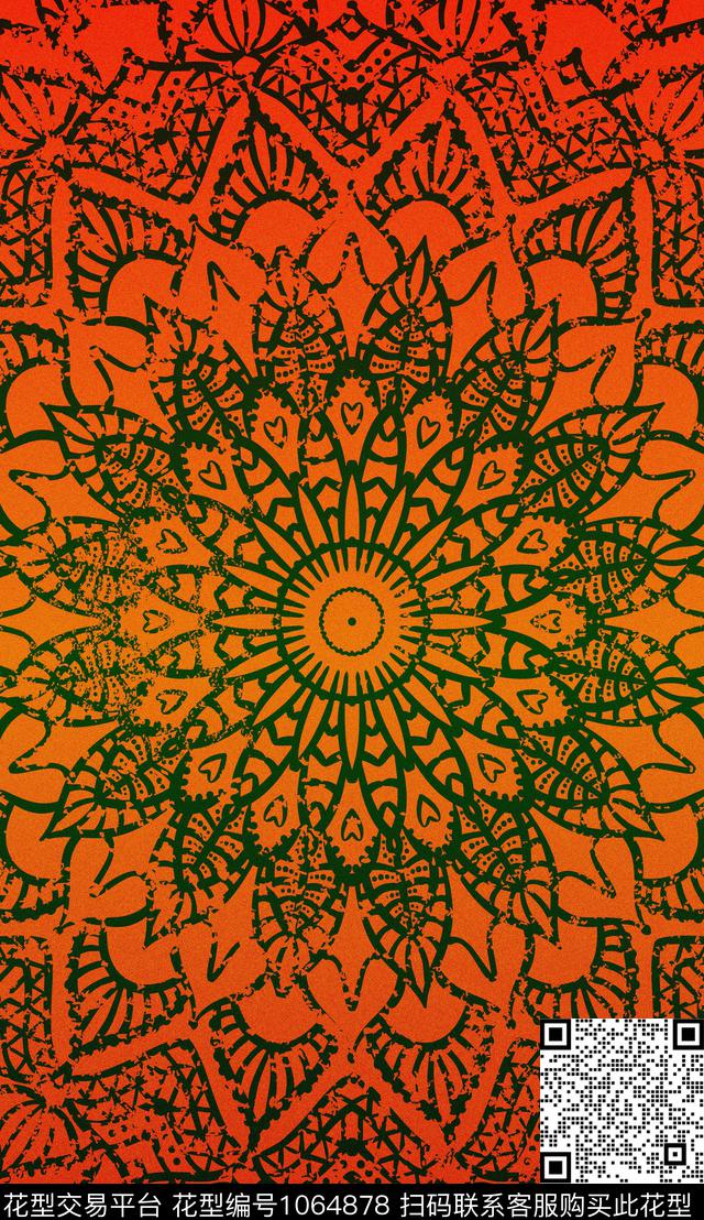 数码华亿平台民族风肌理数码印花华亿平台下载（图片编号: 1064878） - 瓦栏（Walan）