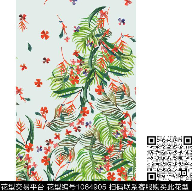 数码华亿平台春夏华亿平台定位花数码印花华亿平台下载（图片编号: 1064905） - 瓦栏（Walan）