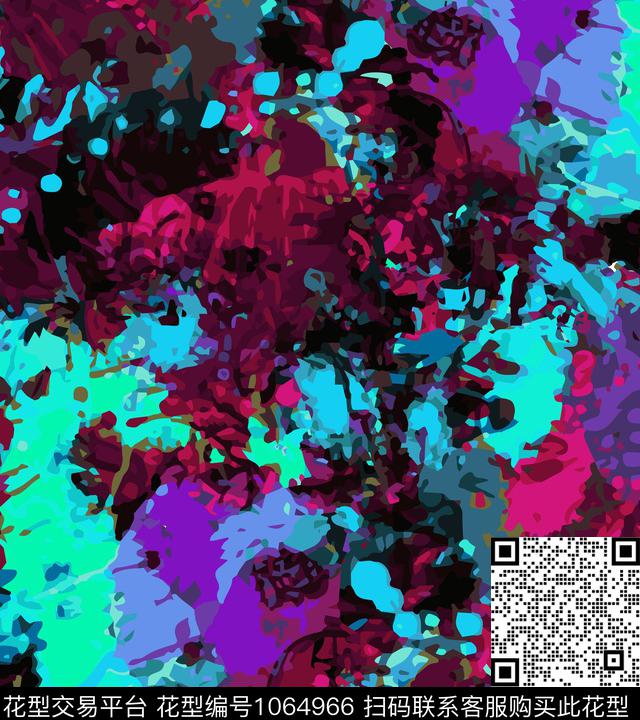 条格线条画条纹数码印花华亿平台下载（图片编号: 1064966） - 瓦栏（Walan）