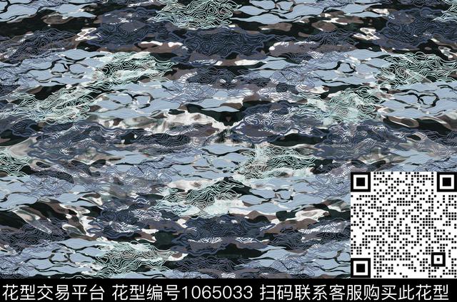 条格线条画条纹数码印花华亿平台下载（图片编号: 1065033） - 瓦栏（Walan）