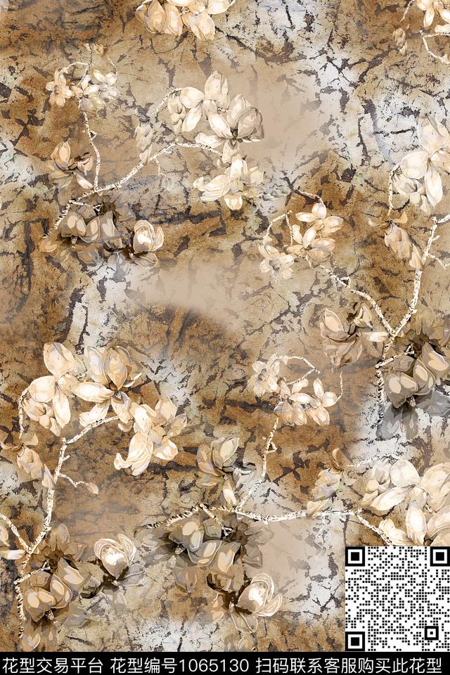 数码华亿平台肌理花卉数码印花华亿平台下载（图片编号: 1065130） - 瓦栏（Walan）