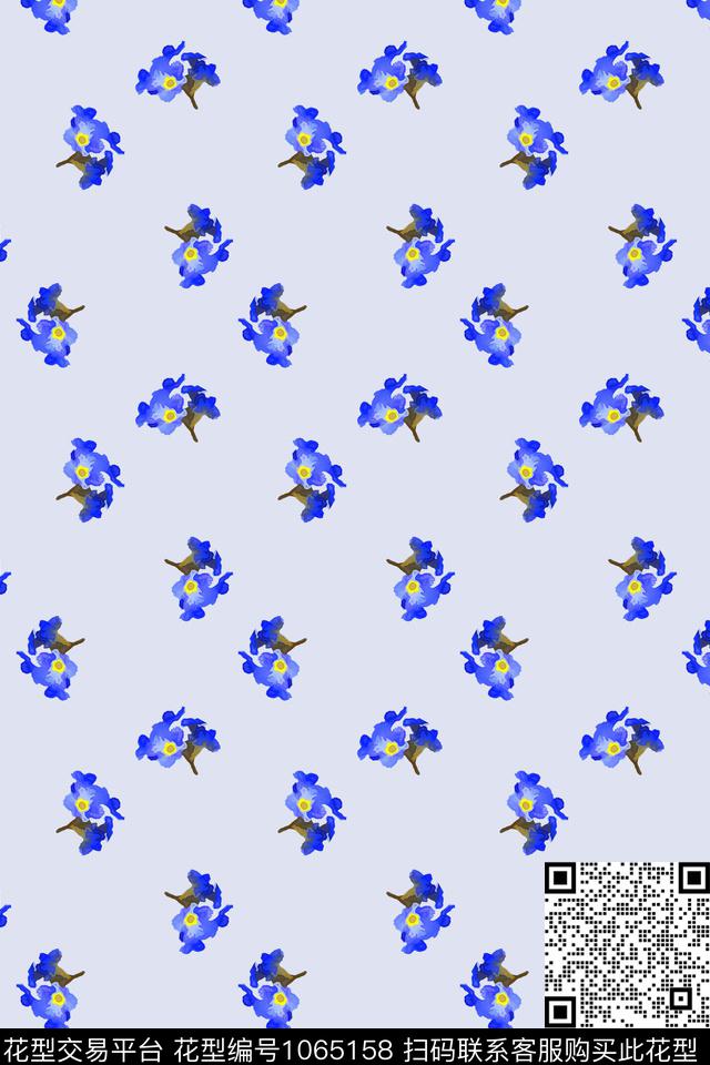 小碎花花卉满版散花数码印花华亿平台下载（图片编号: 1065158） - 瓦栏（Walan）