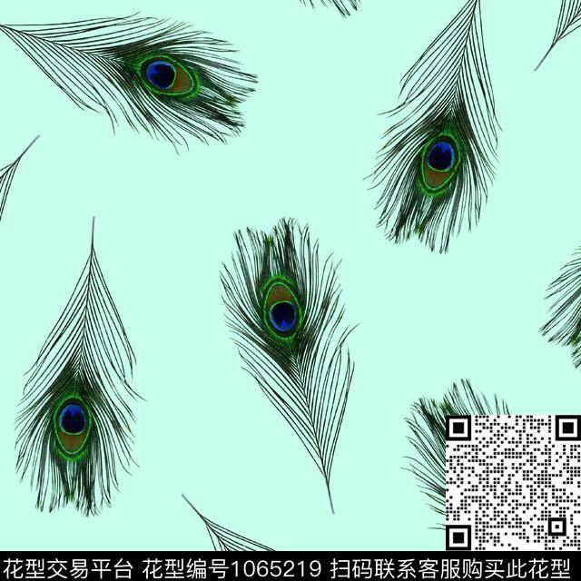 羽毛数码华亿平台波点数码印花华亿平台下载（图片编号: 1065219） - 瓦栏（Walan）