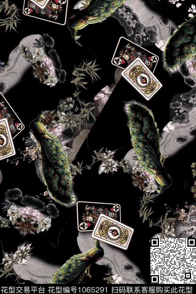 男装花卉动物数码印花华亿平台下载（图片编号: 1065291） - 瓦栏（Walan）