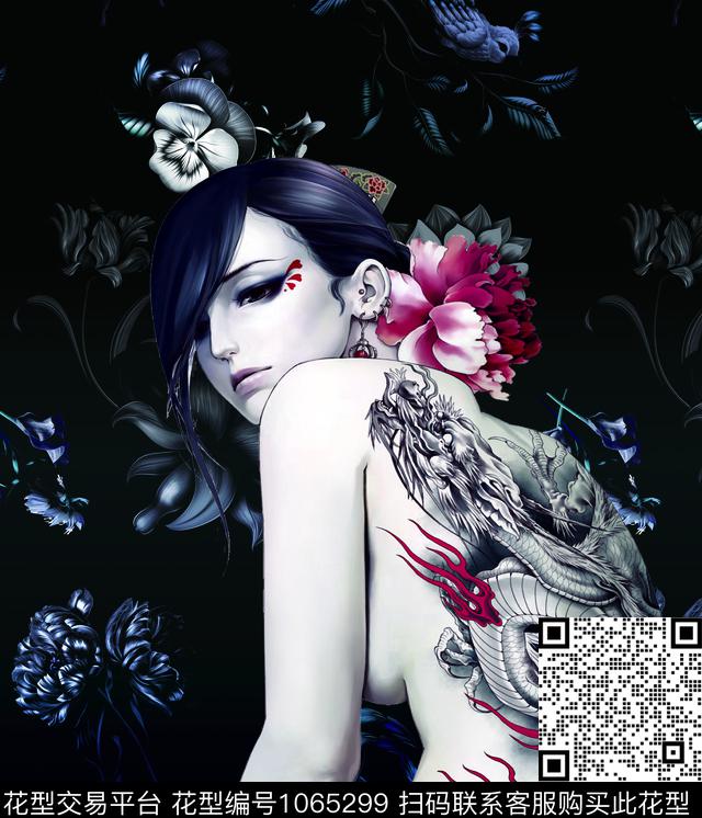 男装花卉动物数码印花华亿平台下载（图片编号: 1065299） - 瓦栏（Walan）