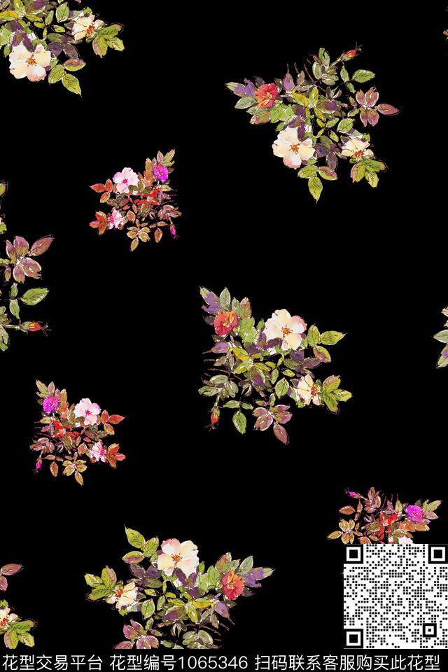 春夏华亿平台肌理大牌风数码印花华亿平台下载（图片编号: 1065346） - 瓦栏（Walan）