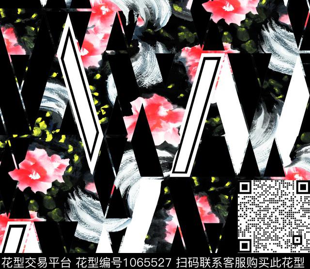 大花春夏华亿平台花卉数码印花华亿平台下载（图片编号: 1065527） - 瓦栏（Walan）