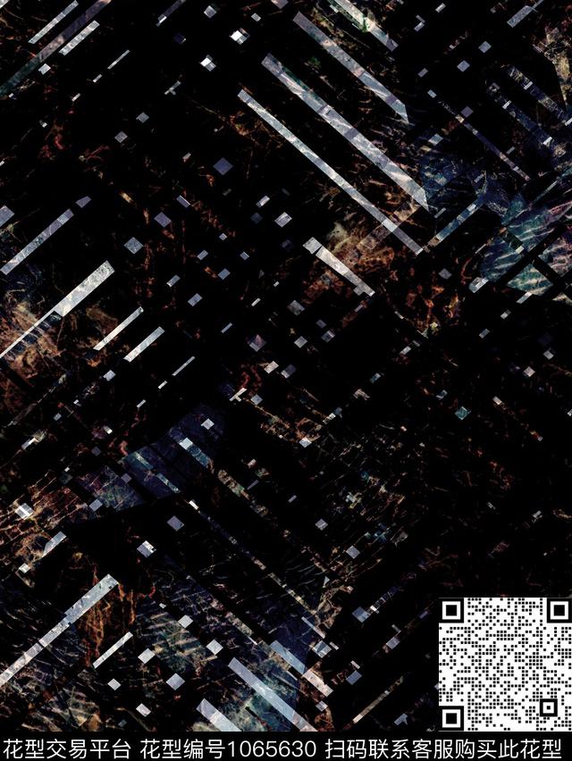 男装几何复古数码印花华亿平台下载（图片编号: 1065630） - 瓦栏（Walan）