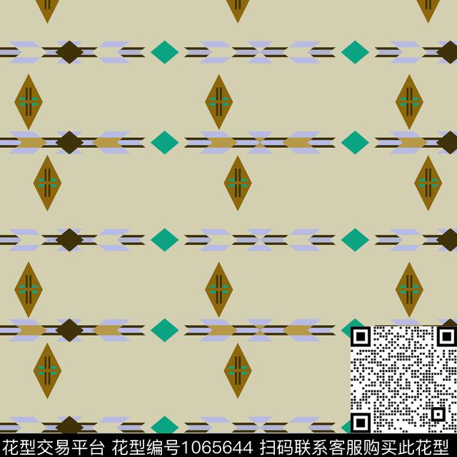 民族风格子几何传统印花华亿平台下载（图片编号: 1065644） - 瓦栏（Walan）