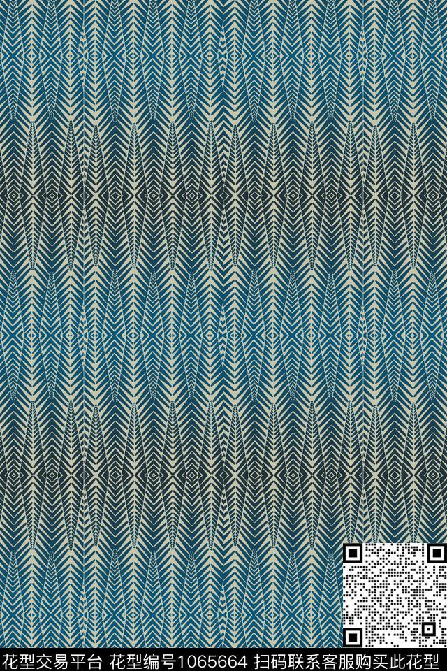 几何男装几何大牌风传统印花华亿平台下载（图片编号: 1065664） - 瓦栏（Walan）